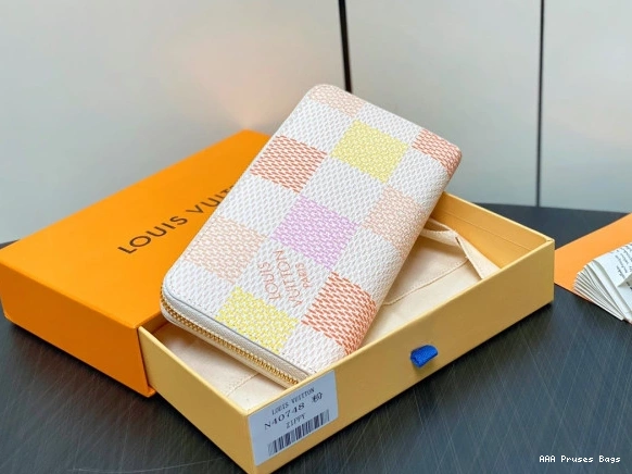 AAA Pruses Bags LOUIS cm WALLET-19.5*10.5*2.5 ZIPPY VUITTON 0714
